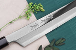 Couteau sakimaru yanagiba 30cm japonais artisanal Sakai Takayuki Genbu