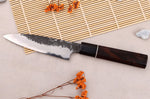 Couteau universel 12cm japonais artisanal Naoki Mazaki WS2 Black Nashiji