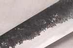Couteau sujihiki 24cm japonais artisanal Naoki Mazaki WS2 Black Nashiji
