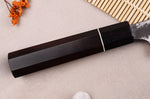 Couteau universel 15cm japonais artisanal Naoki Mazaki WS2 Black Nashiji