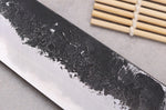 Couteau universel 15cm japonais artisanal Naoki Mazaki WS2 Black Nashiji