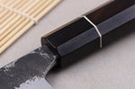 Couteau universel 15cm japonais artisanal Naoki Mazaki WS2 Black Nashiji