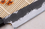 Couteau universel 15cm japonais artisanal Naoki Mazaki WS2 Black Nashiji