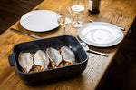 Plat four rectangle Peugeot Appolia en céramique ardoise