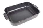 Plat four rectangle Peugeot Appolia en céramique ardoise - 36 cm