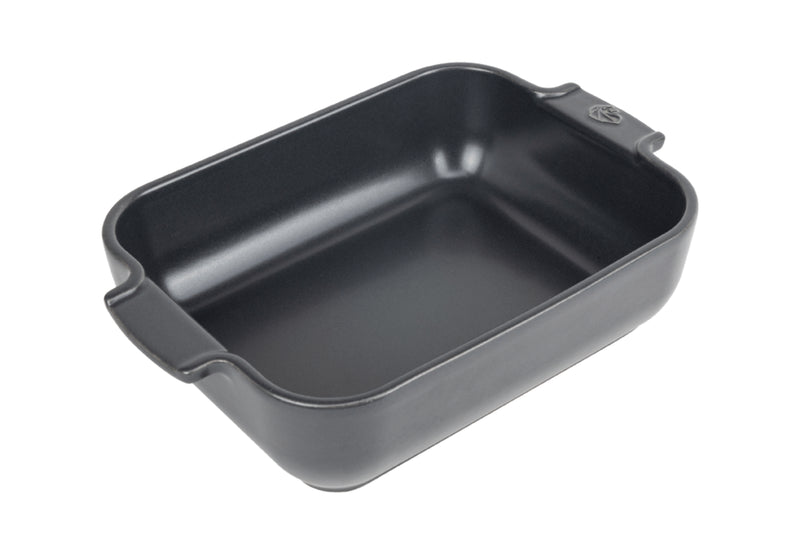 Plat four rectangle Peugeot Appolia en céramique ardoise - 25 cm