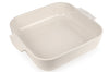 Plat four carré Peugeot Appolia en céramique écru 29,5x29,5x7,5cm