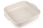 Plat four carré Peugeot Appolia en céramique écru 29,5x29,5x7,5cm