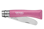Couteau pliant Mon Premier Opinel n°07 lame 8cm manche en charme fuchsia