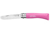 Couteau pliant Mon Premier Opinel n°07 lame 8cm manche en charme fuchsia