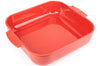Plat four carré Peugeot Appolia en céramique rouge - 36 cm