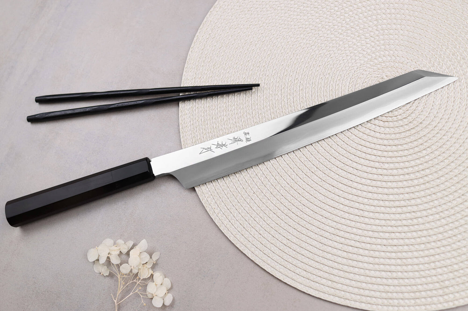 Couteau yanagiba kiritsuke 27cm japonais artisanal Sakai Takayuki Hien