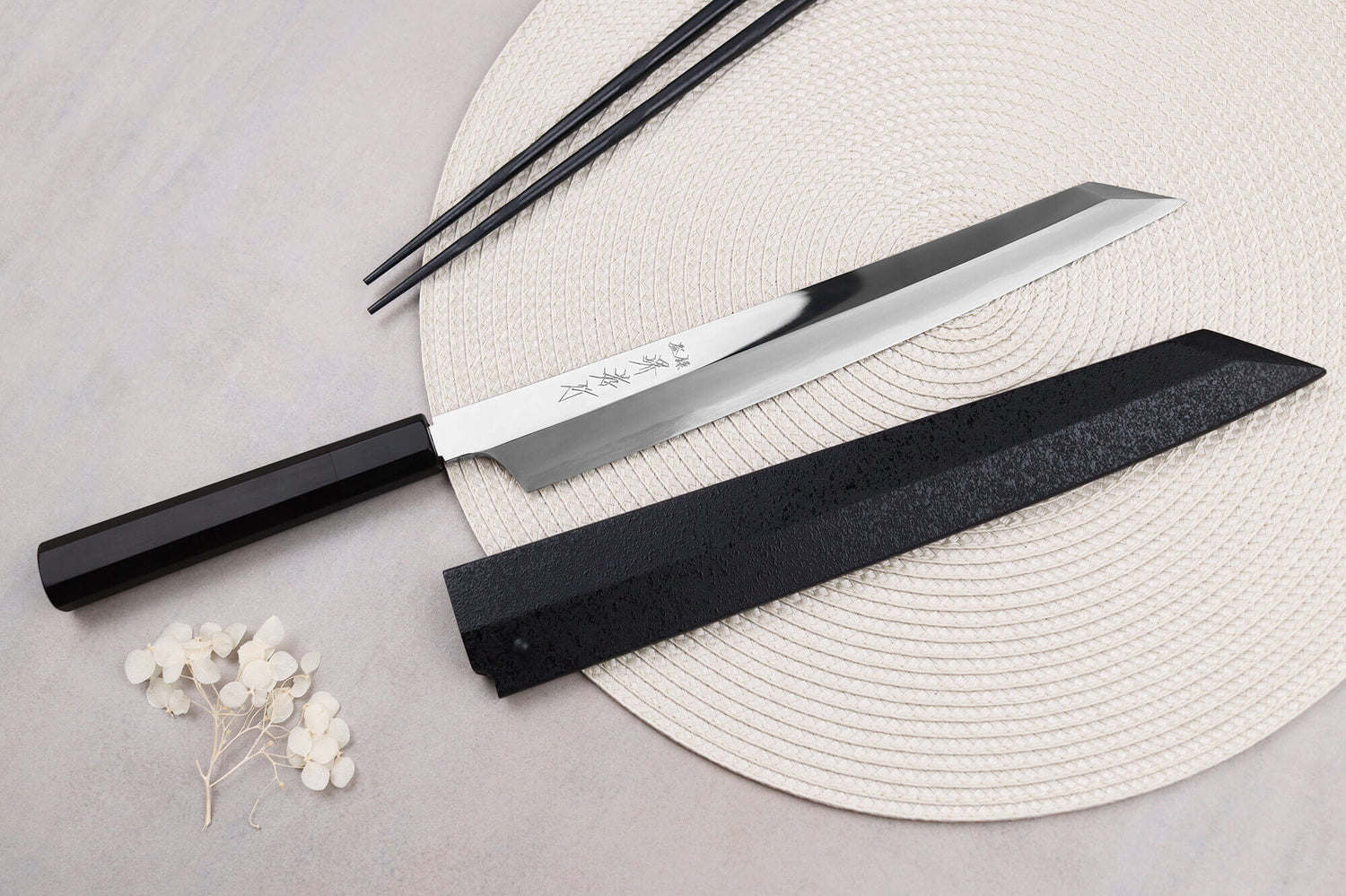 Couteau yanagiba kiritsuke 27cm japonais artisanal Sakai Takayuki Hien