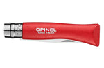 Couteau pliant Mon Premier Opinel n°07 lame 8cm manche en charme rouge
