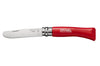 Couteau pliant Mon Premier Opinel n°07 lame 8cm manche en charme rouge