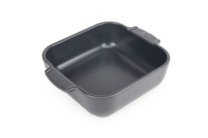 Plat four carré Peugeot Appolia en céramique ardoise - 21 cm