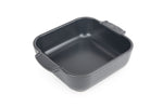 Plat four carré Peugeot Appolia en céramique ardoise - 21 cm