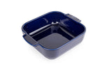 Plat four carré Peugeot Appolia en céramique bleu - 21 cm