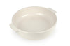 Plat four rond Peugeot Appolia en céramique écru - 34 cm