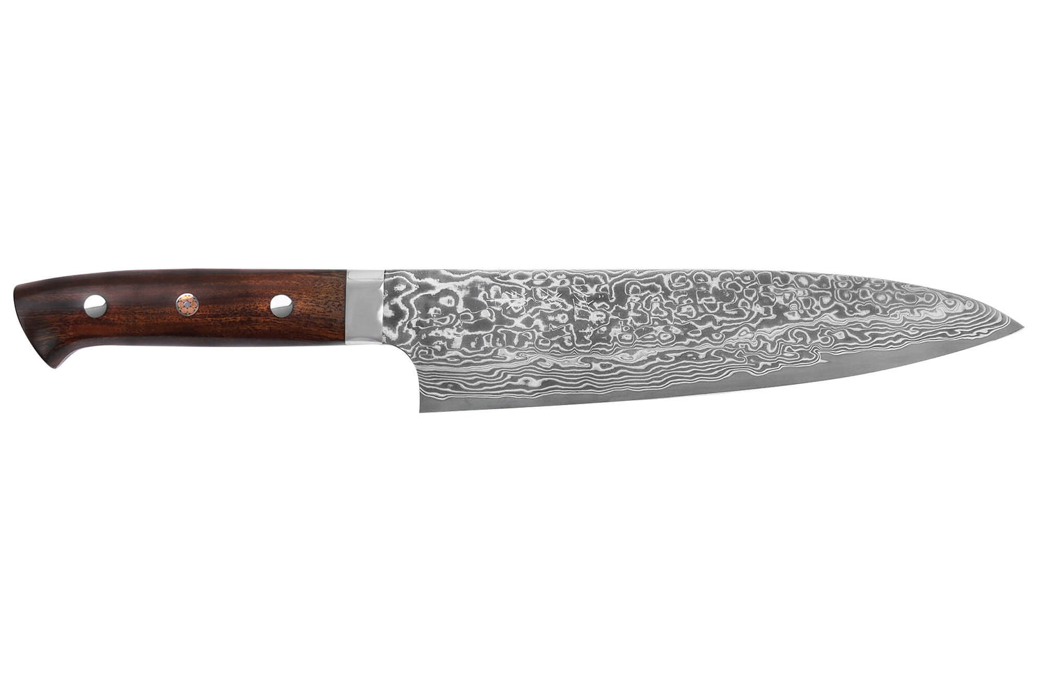 Couteau de chef japonais Takeshi Saji R2 Damas Mosaïque 21cm