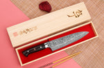 Couteau de chef japonais Takeshi Saji R2 Damas Mosaïque 21cm