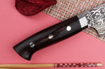 Couteau de chef japonais Takeshi Saji R2 Damas Mosaïque 21cm