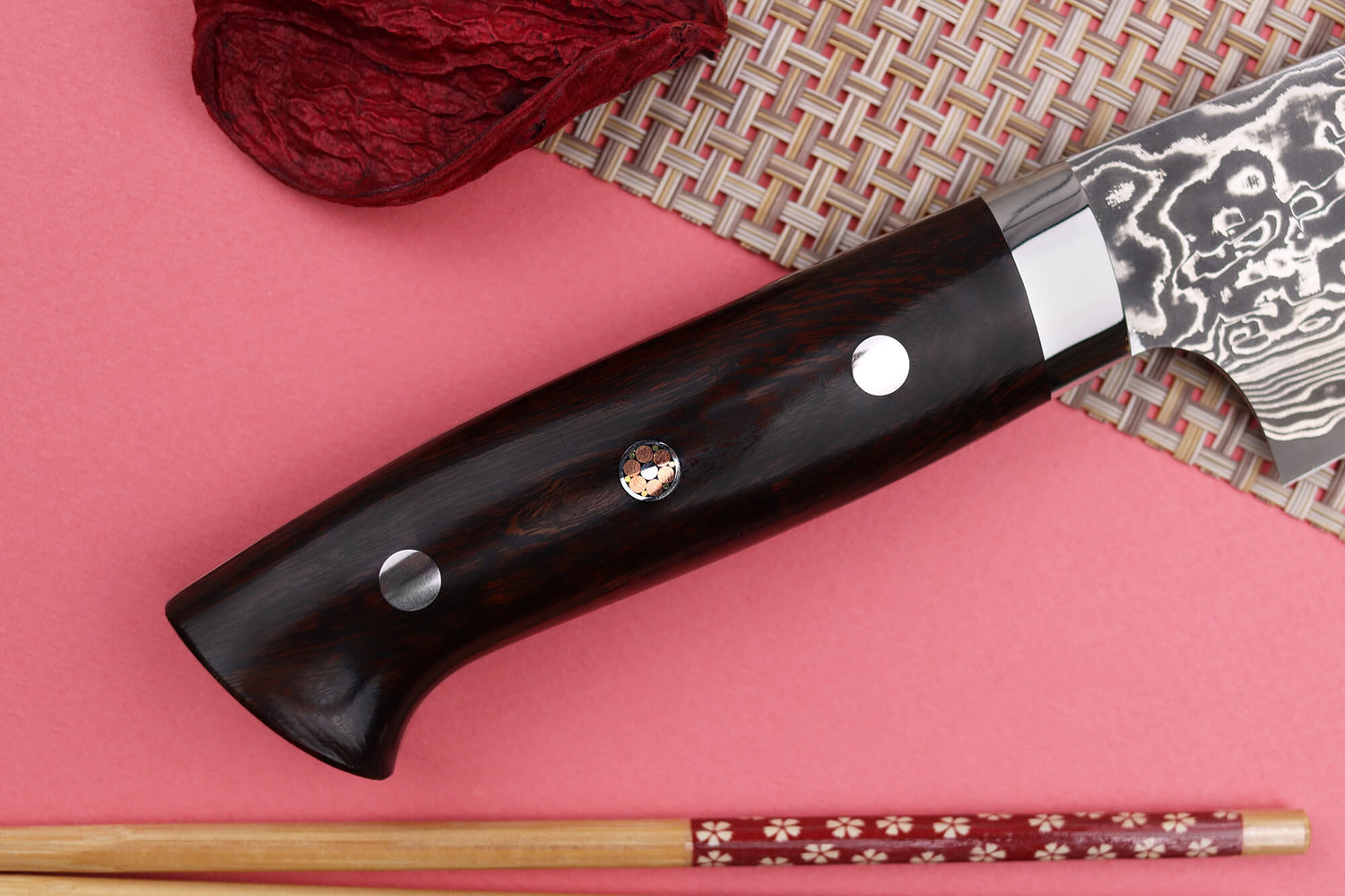 Couteau de chef japonais Takeshi Saji R2 Damas Mosaïque 21cm