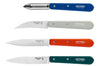 Coffret 4 couteaux Opinel Les Essentiels Primo manches en bois de charme multicolores