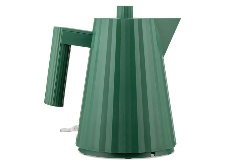 Bouilloire électrique Alessi Plissé verte design par Michele De Lucchi - 1 L