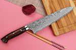 Couteau de chef japonais Takeshi Saji R2 Damas Mosaïque 24cm