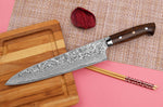 Couteau de chef japonais Takeshi Saji R2 Damas Mosaïque 24cm