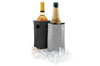 Set de 2 refroidisseurs à vin Pulltex noir et gris réversibles