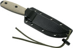 Couteau Esee 4 4PB-017 lame acier carbone 11,6cm manche micarta vert clair + étui