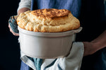 Moule à soufflé Peugeot Appolia en céramique écru diamètre 22cm