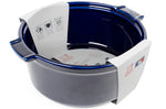 Moule à soufflé Peugeot Appolia en céramique bleu diamètre 22cm