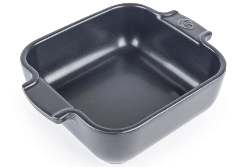 Plat four carré Peugeot Appolia en céramique ardoise 13x13x4,5cm