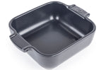 Plat four carré Peugeot Appolia en céramique ardoise 13x13x4,5cm