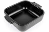 Plat four carré Peugeot Appolia en céramique noire satinée 13x13x4,5cm