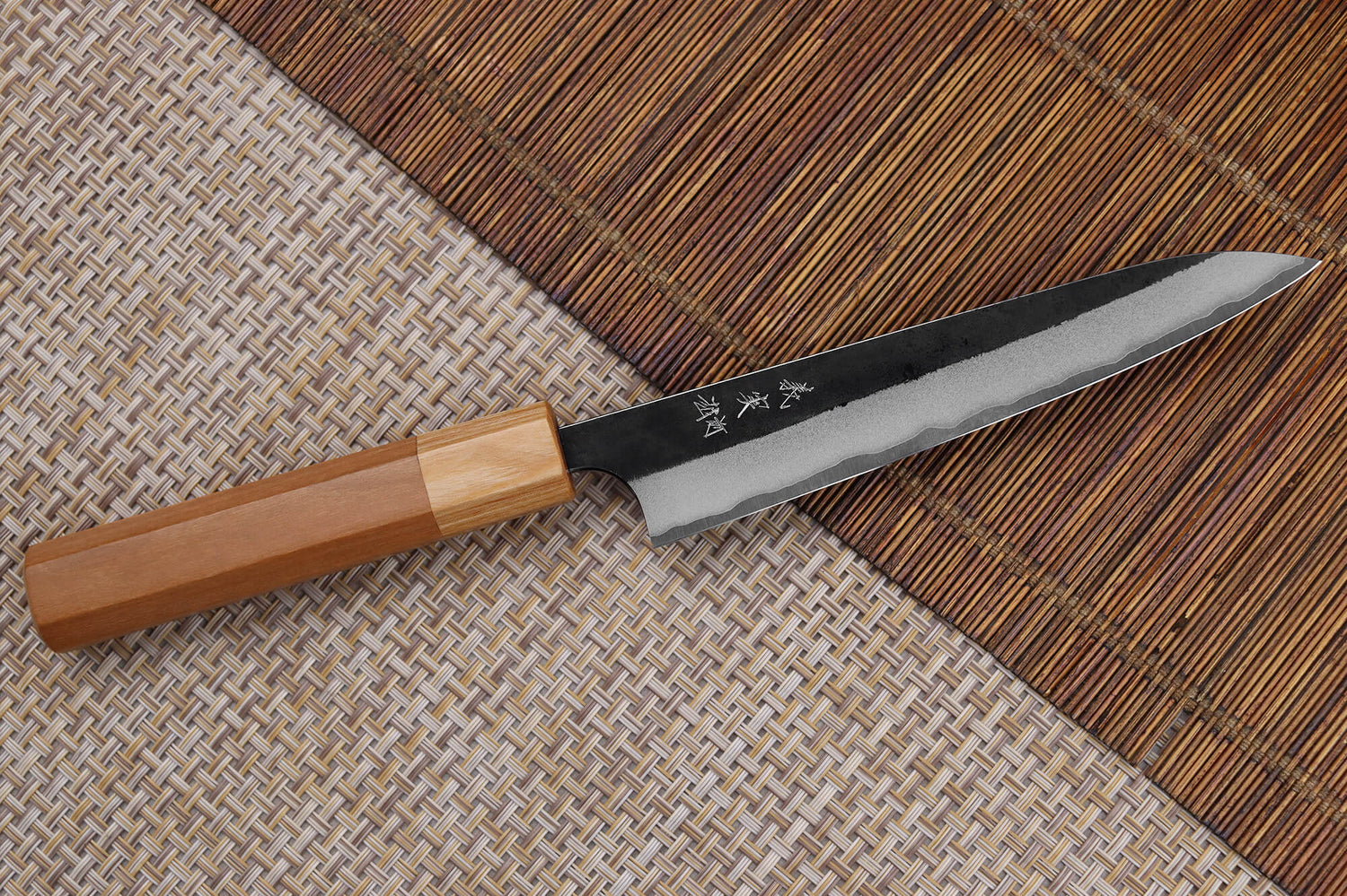 Couteau universel japonais artisanal Yoshimi Kato AS Brut 15cm