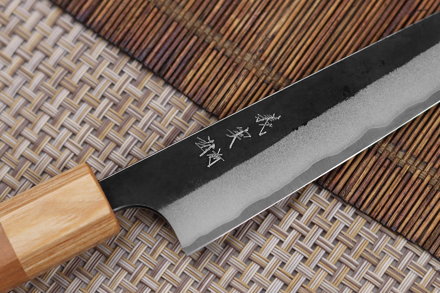 Couteau universel japonais artisanal Yoshimi Kato AS Brut 15cm