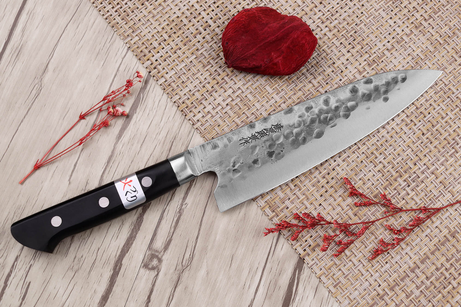 Couteau de chef 18cm japonais artisanal Fujiwara Maboroshi
