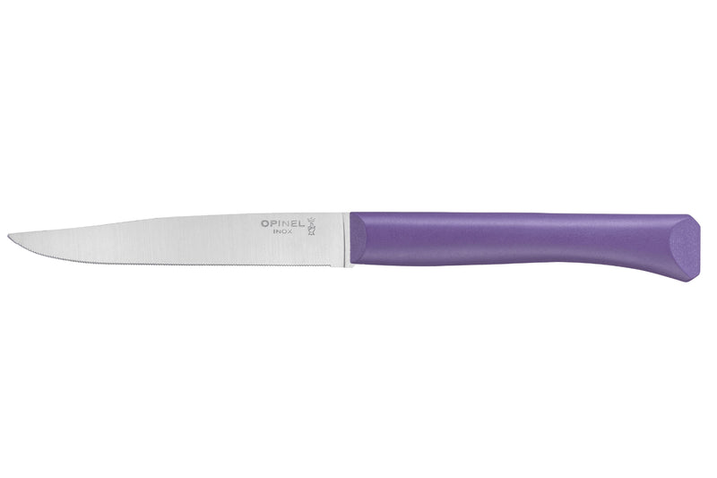 Couteau de table Opinel Bon Appétit + lame 11cm en inox manche en polymère violet