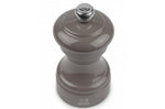 Moulin à sel sec manuel Peugeot Bistro en bois de hêtre laqué gris taupe 10cm