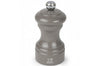Moulin à sel sec manuel Peugeot Bistro en bois de hêtre laqué gris taupe 10cm