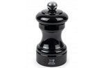 Moulin à sel sec manuel Peugeot Bistro en bois de hêtre laqué noir 10cm