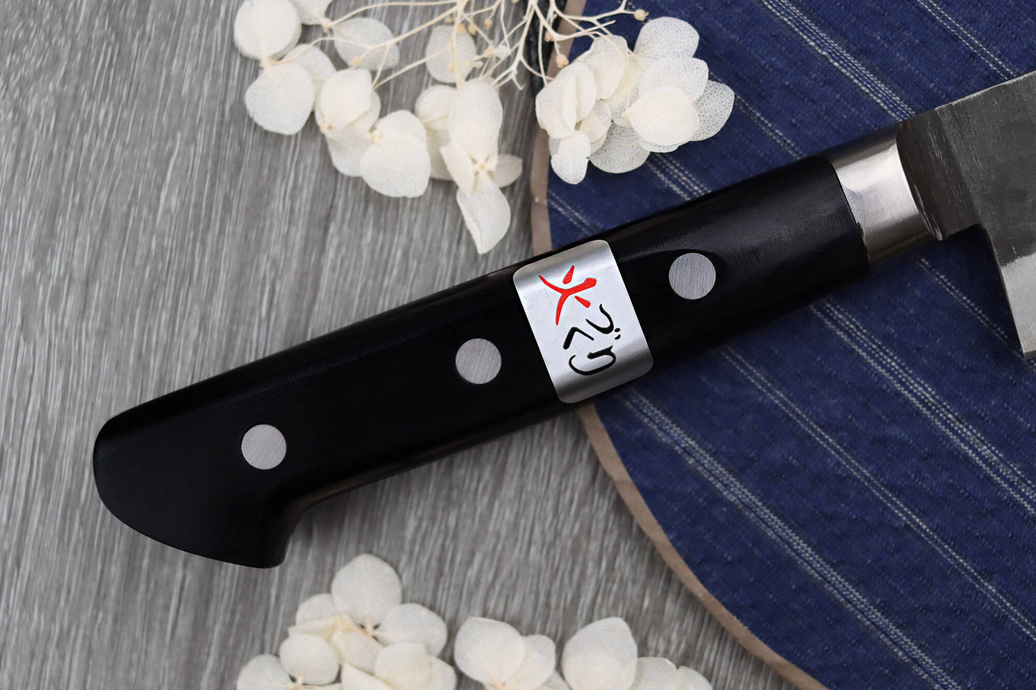 Couteau sujihiki 24cm japonais artisanal Fujiwara Denka