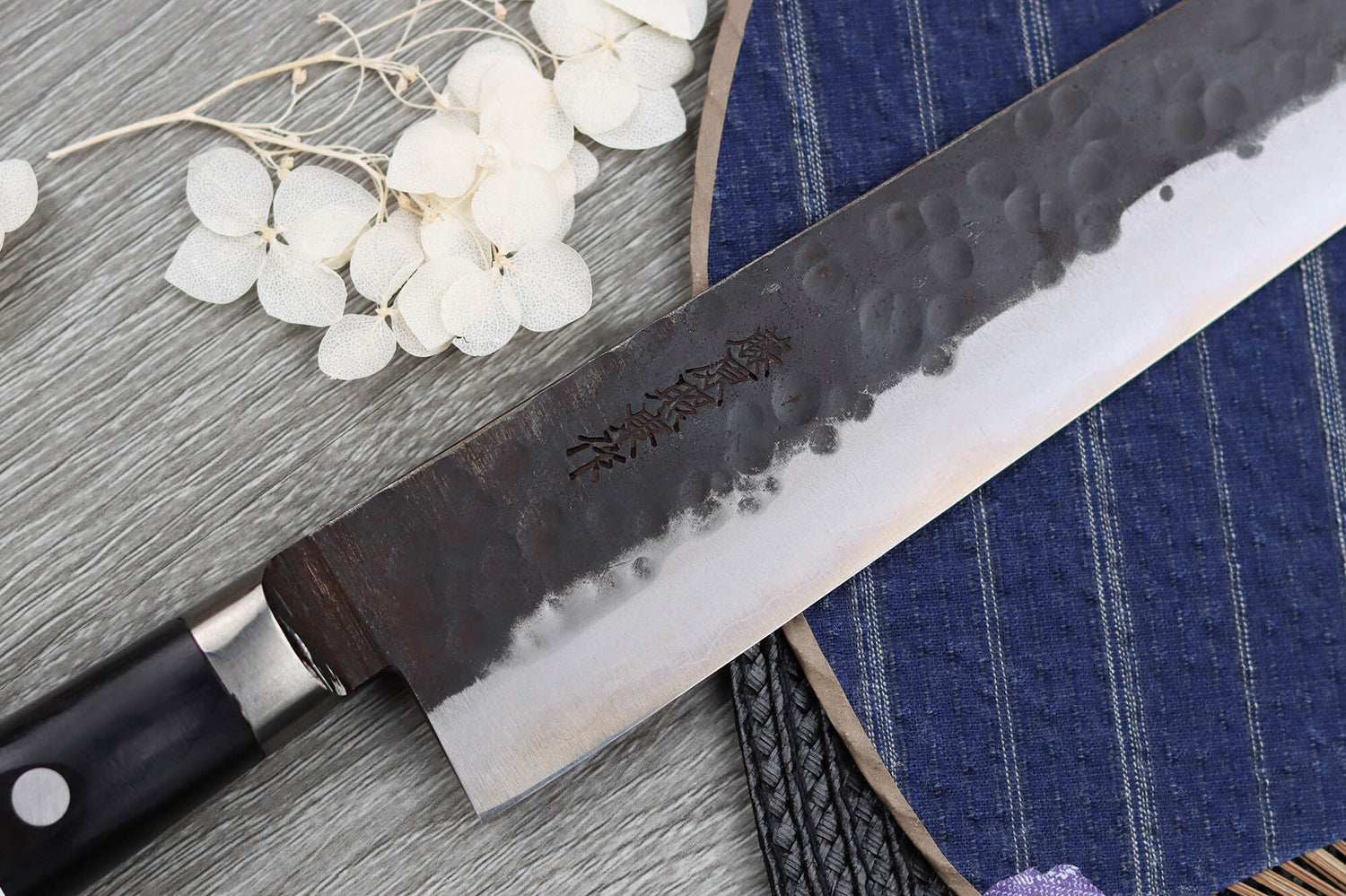 Couteau sujihiki 24cm japonais artisanal Fujiwara Denka