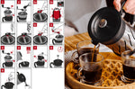Moulin à café et cafetière à piston 2 en 1 Peugeot Paris Press en inox / ABS 15cm