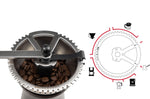 Moulin à café manuel Peugeot Kronos en inox / polymère noir 19cm