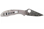 Couteau pliant SPYDERCO DELICA 4 Titanium Damas C11TIPD 11cm + étui